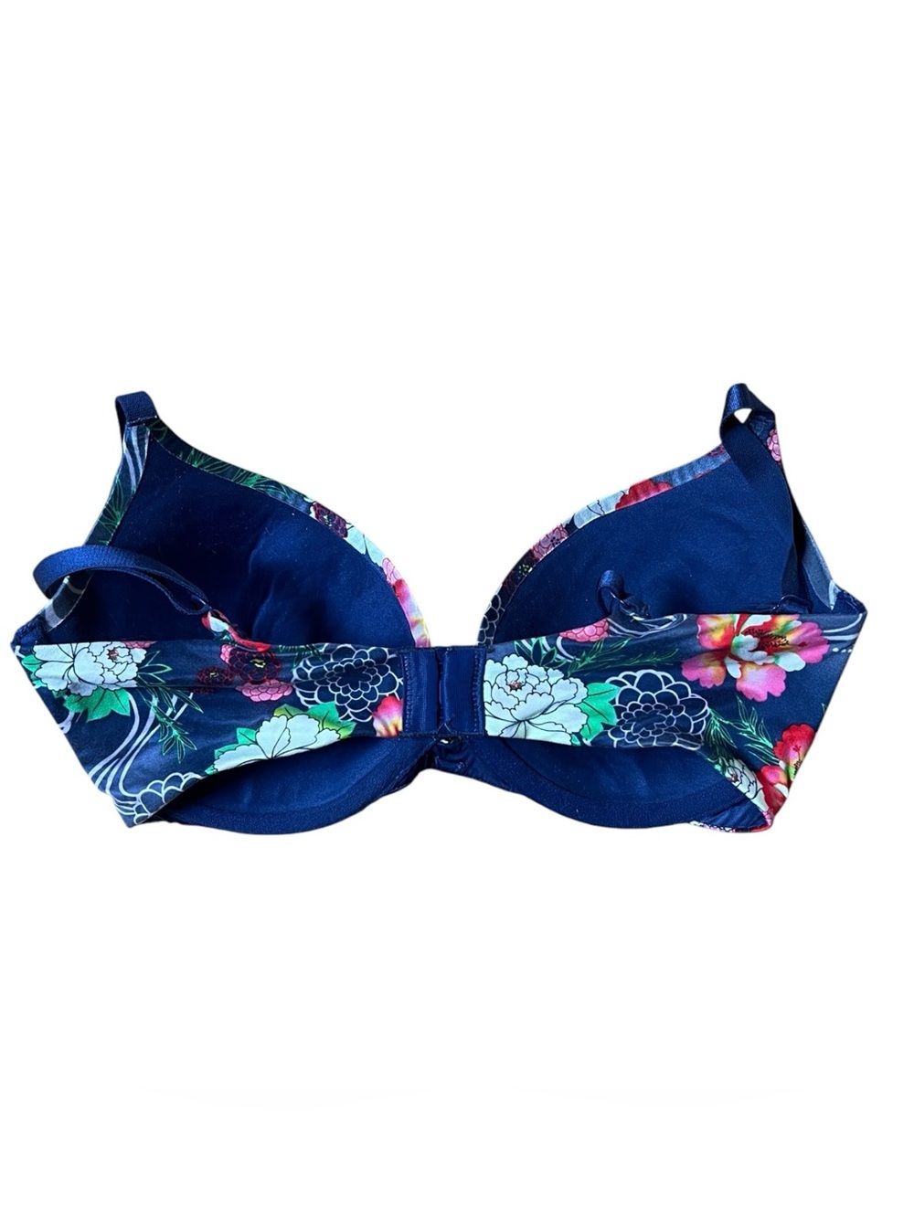 LMC Victoria's Secret Multi-Color Floral Sparkly Embellishments Plunge Bra 32DD - Picture 2 of 5